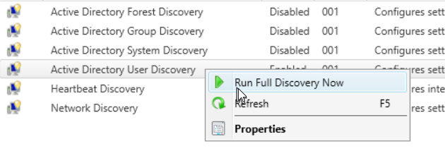 Run Full Discovery